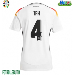 Tyskland Jonathan Tah #4 Hemmatröja EM 2024 Kortärmad